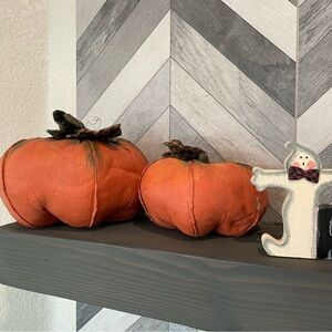 Primitive Pumpkin Fall Decor set of 2